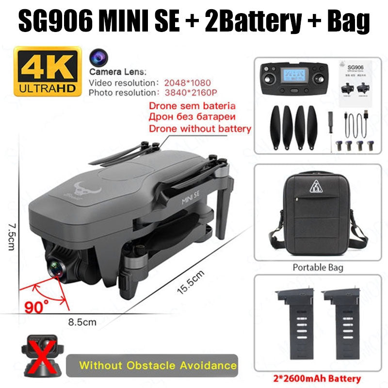 ZLL SG906 MINI SE 4K Drone HD Camera GPS 5G WiFi Brushless 360° Obstacle Avoidance RC Quadcopter