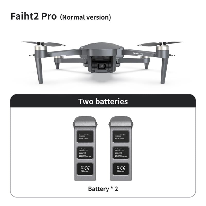 Cfly Faith2 PRO 3-Axis Gimbal 4K Drone HD Camera 360° Rotating Radar Obstacle Avoidance 6KM FPV GPS 5G Wifi Quadcopter