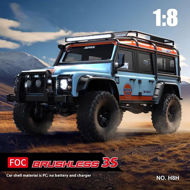 MJX H8H RC Car 1/8 4WD Brushless Simulation High-speed Off-road Differential Lock High And Low Range Remote Control Car Toy
