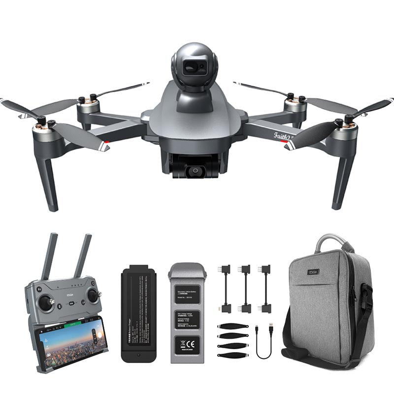 Cfly Faith2 PRO 3-Axis Gimbal 4K Drone HD Camera 360° Rotating Radar Obstacle Avoidance 6KM FPV GPS 5G Wifi Quadcopter