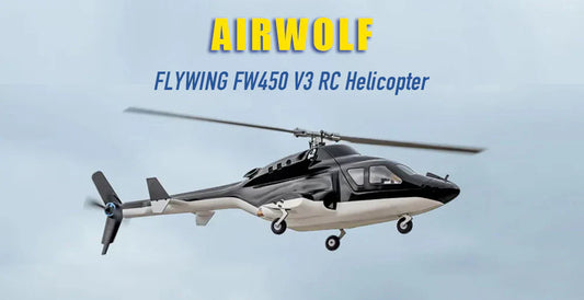 Indulge in the Ultimate RC Helicopter: FLYWING FW450 V3 Airwolf Helicopter