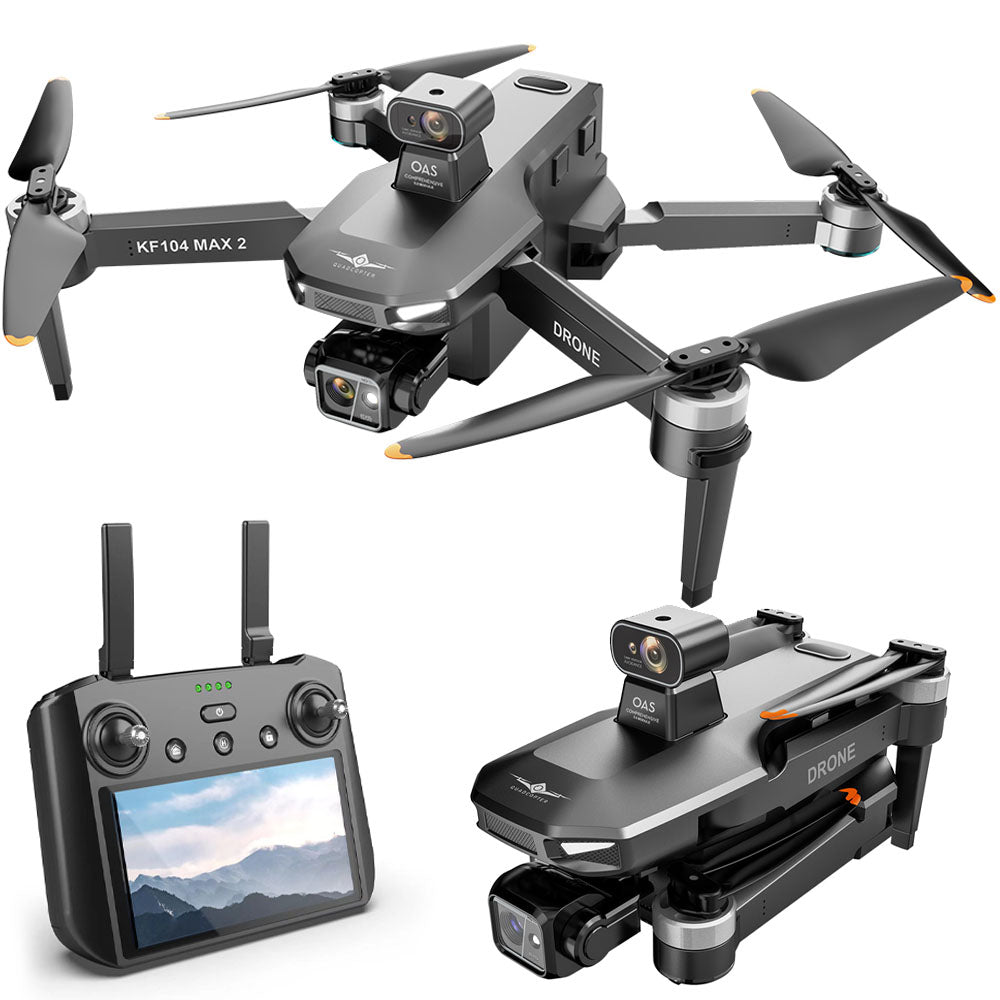 KF104 MAX2 NEW 8K Drone 3-Axis Gimbal EIS Camera Intelligent Obstacle Avoidance 5G GPS Quadcopter with Screen Remote control