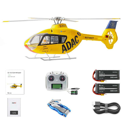 FLYWING EC135 RC Helicopter 470 Scale 6CH RTF with GPS H1 Flight Controller 4 Blade Rotor PNP/RTF Version Helicopter