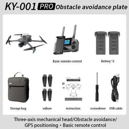 KY001 PRO 8K Drone 3-Axis Gimbal Intelligent Obstacle Avoidance 5G GPS Large size Quadcopter with Screen Remote Control