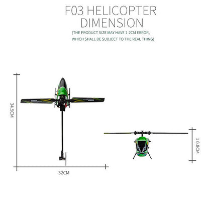 YXZNRC F03 RC Helicopter 2.4G RC Plane 4CH 6-Aixs Gyro Anti-collision Alttitude Hold Toy Plane