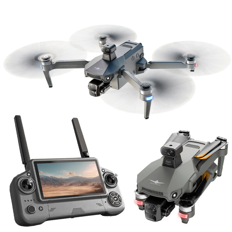 KF100 4K Drone 3-Axis Gimbal EIS Camera Large size Intelligent Obstacle Avoidance 10KM 5G GPS Quadcopter with Screen Remote control