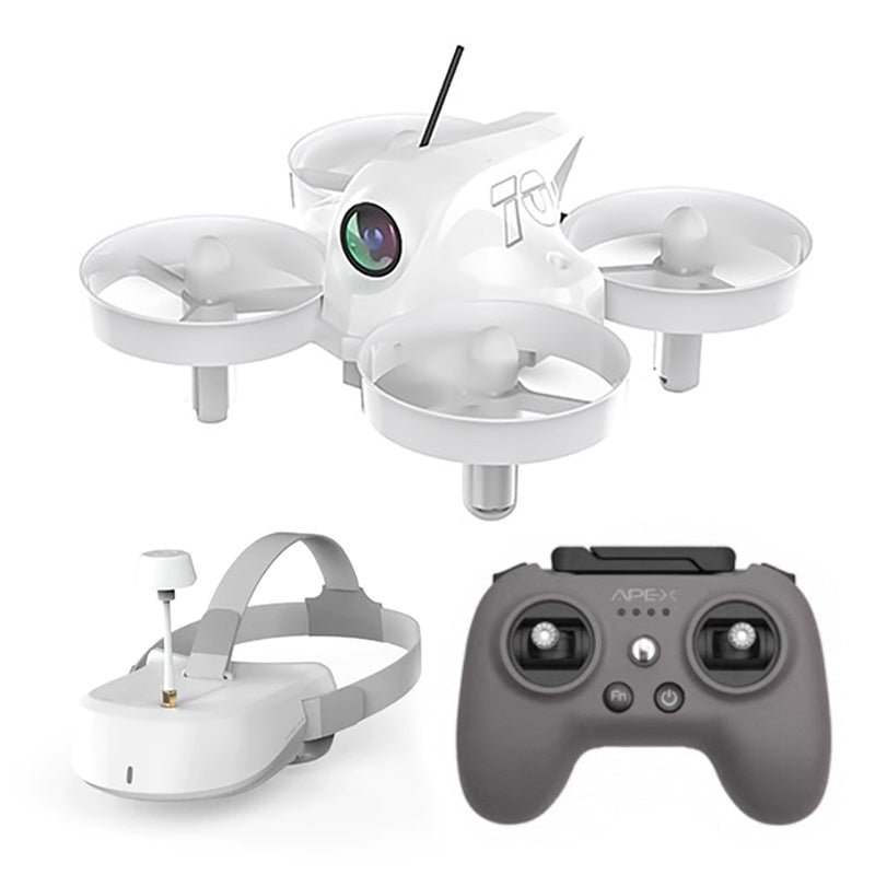 APEX FPV Drone 4.0 Upgraded Head Tracking Mode Mini FPV Racing Drone Set 5.8G Real-Time Image Transmission Super-Wide with Camera FPV Goggles