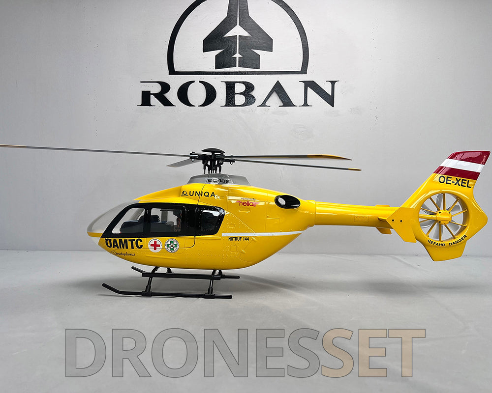 ROBAN EC135 ÖAMTC 450 Class RC Helicopter 4 blades 2.4G 11CH GPS Stabilized Flybarless PNP/RTF With X2 Flight Controller