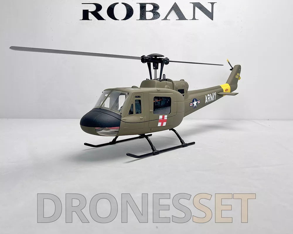 ROBAN UH-1D 450 Class RC Helicopter 2.4G 11CH GPS Stabilized Flybarless PNP/RTF With X1 Flight Controller