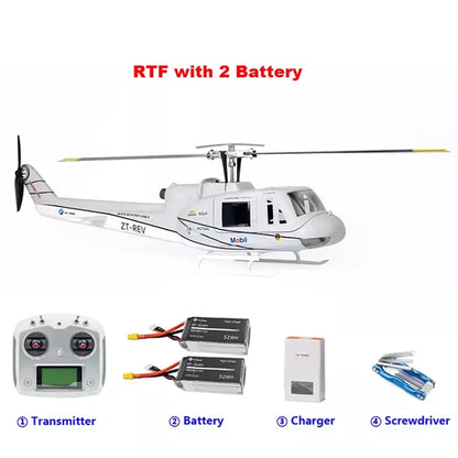 FLYWING UH1 V4 Huey Helicopter Upgrade Version 450L Class 6CH Brushless GPS Stabilized Altitude Hold RC Helicopter H1 Flight Controller