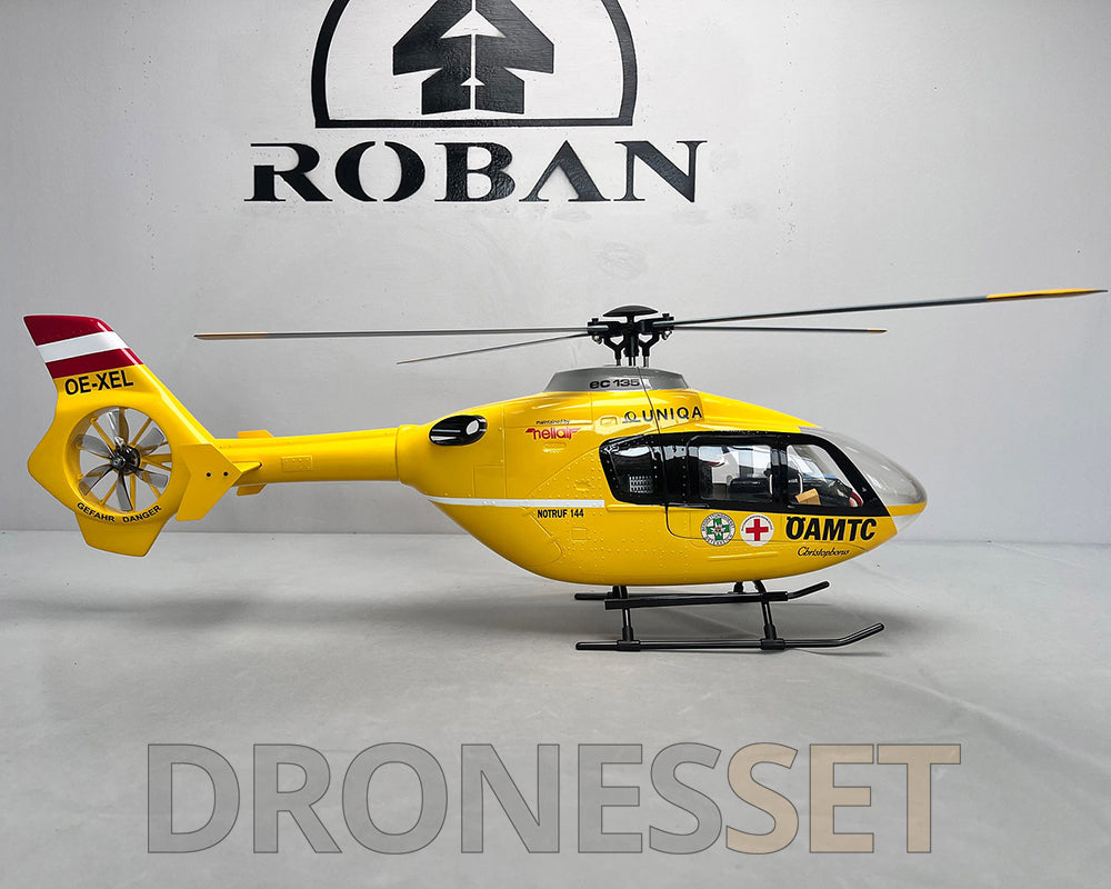 ROBAN EC135 ÖAMTC 450 Class RC Helicopter 4 blades 2.4G 11CH GPS Stabilized Flybarless PNP/RTF With X2 Flight Controller