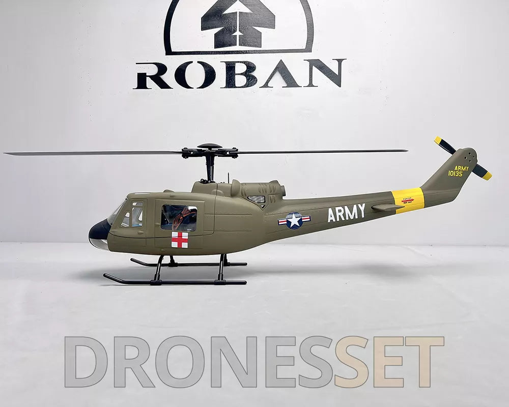 ROBAN UH-1D 450 Class RC Helicopter 2.4G 11CH GPS Stabilized Flybarless PNP/RTF With X1 Flight Controller