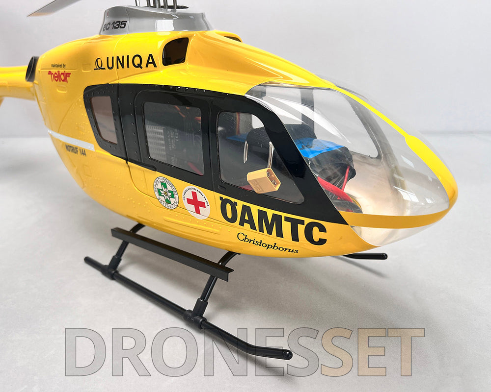 ROBAN EC135 ÖAMTC 450 Class RC Helicopter 4 blades 2.4G 11CH GPS Stabilized Flybarless PNP/RTF With X2 Flight Controller