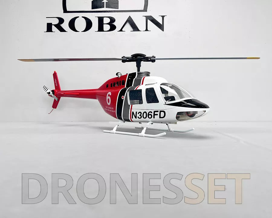 ROBAN Bell-206 450 Class RC Helicopter 2.4G 11CH GPS Stabilized Scale Flybarless PNP/RTF With X1 Flight Controller