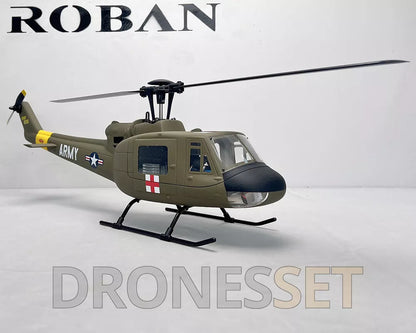 ROBAN UH-1D 450 Class RC Helicopter 2.4G 11CH GPS Stabilized Flybarless PNP/RTF With X1 Flight Controller