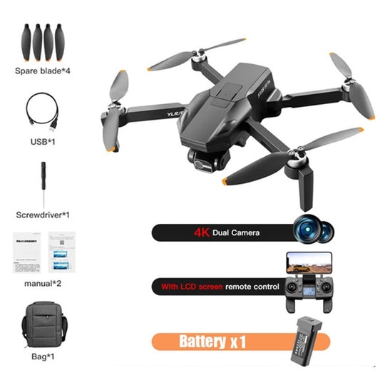 RC Drone S135 Pro 3-Axis Gimbal 360° Obstacle Avoidance Brushless Foldable GPS 5G WiFi 4K HD ESC Dual Camera Quadcopter