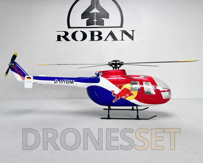 ROBAN BO-105 450 Class RC Helicopter 4-Blade 2.4G 11CH GPS Stabilized PNP/RTF With X2 Flight Controller
