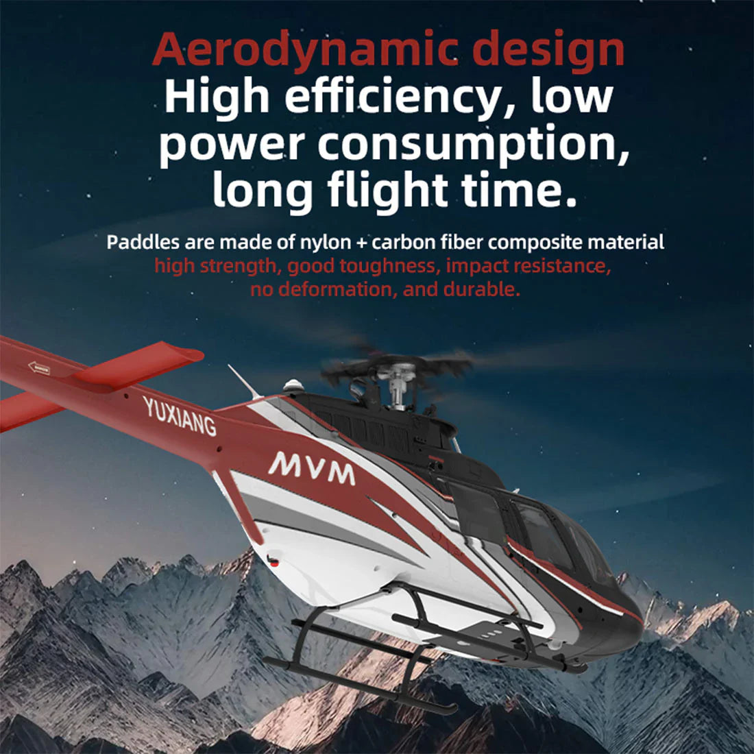 YXZNRC F08 Bell 206 RC Helicopter 1/27 Scale Brushless Direct-Drive 6G Flybarless Model 2.4G 6CHwith Optical Flow Positioning