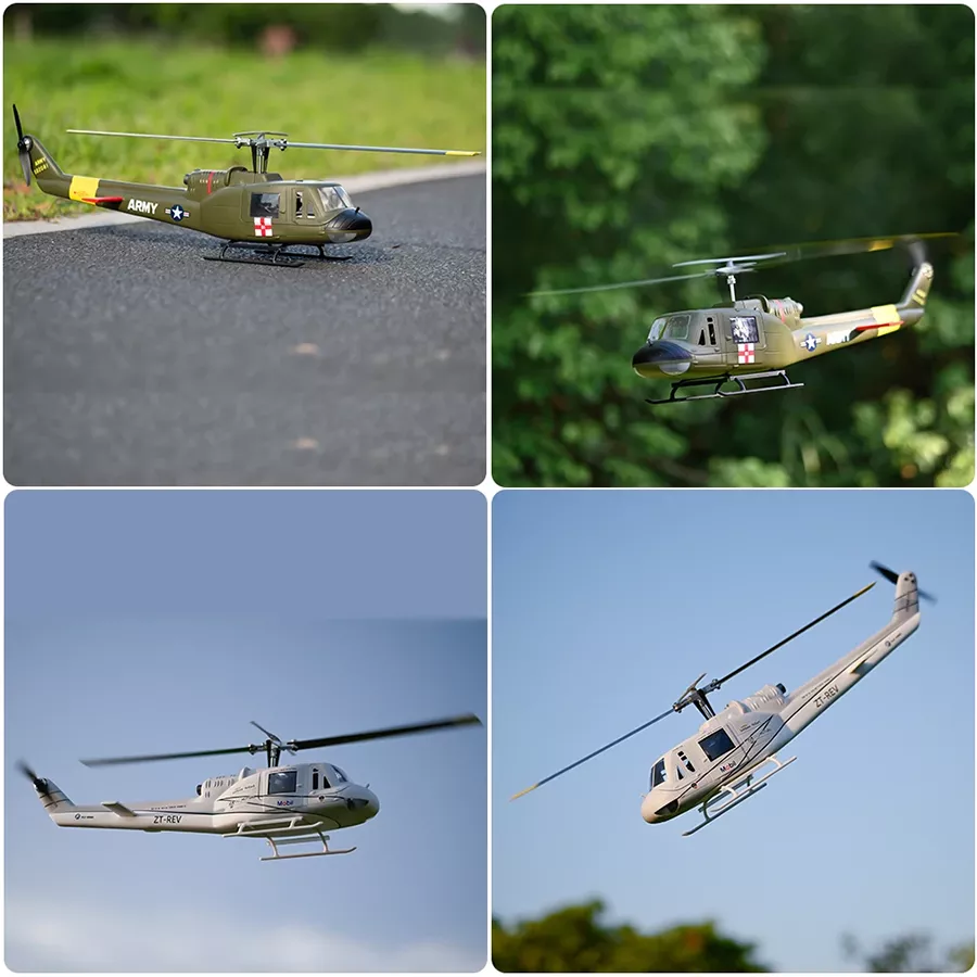 FLYWING UH1 V4 Huey Helicopter Upgrade Version 450L Class 6CH Brushless GPS Stabilized Altitude Hold RC Helicopter H1 Flight Controller