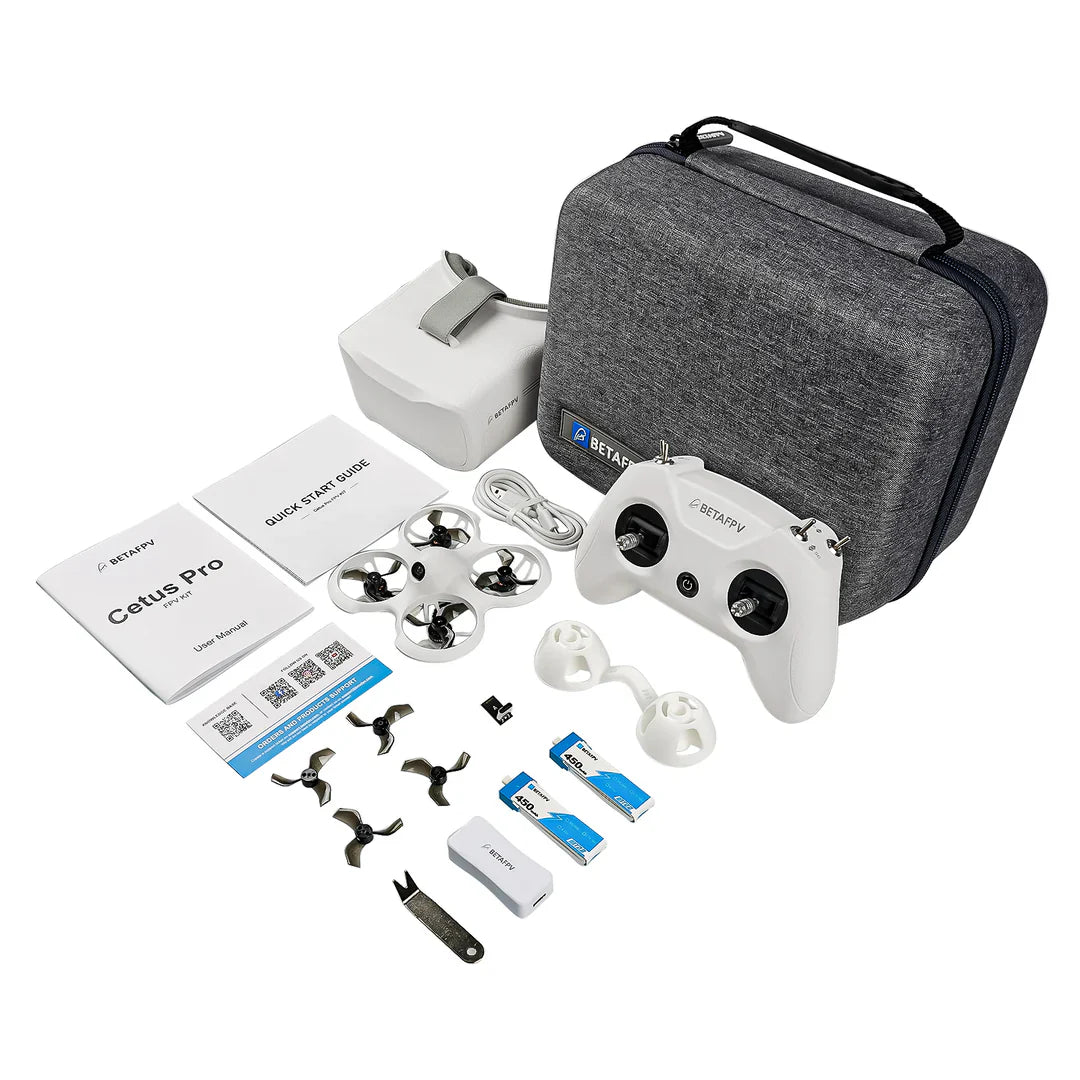 BETAFPV Cetus Pro FPV Kit VR02 Goggles Literadio2 SE Transmitter Brushless Motor FPV Drone Racing Kit