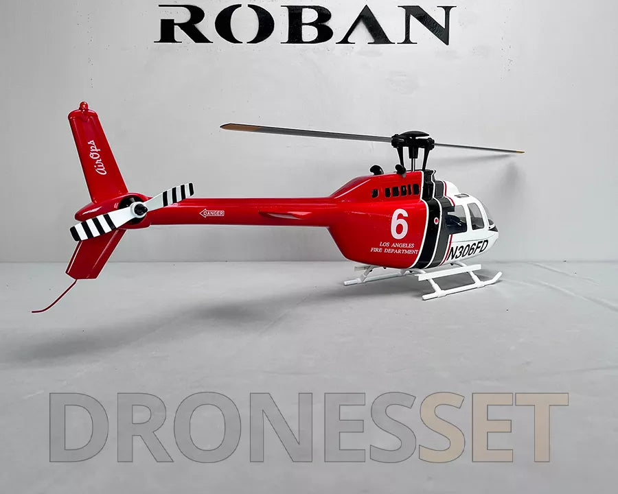 ROBAN Bell-206 450 Class RC Helicopter 2.4G 11CH GPS Stabilized Scale Flybarless PNP/RTF With X1 Flight Controller