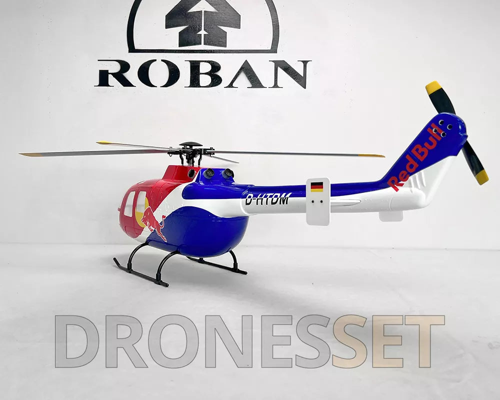 ROBAN BO-105 450 Class RC Helicopter 4-Blade 2.4G 11CH GPS Stabilized PNP/RTF With X2 Flight Controller