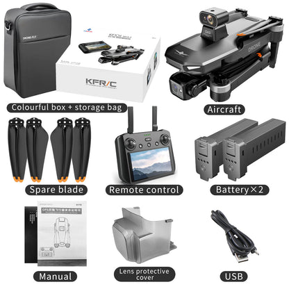 KF104 MAX2 NEW 8K Drone 3-Axis Gimbal EIS Camera Intelligent Obstacle Avoidance 5G GPS Quadcopter with Screen Remote control