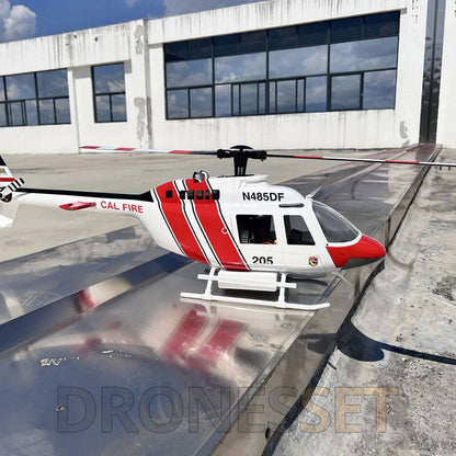 ROBAN 470 Class Bell-206 RC Helicopter GPS Mode PNP/RTF Version LED Lighting System with Water Tank