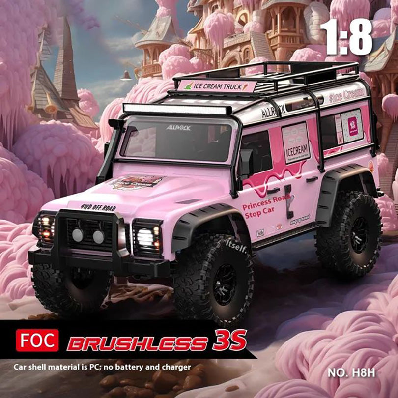 MJX H8H RC Car 1/8 4WD Brushless Simulation High-speed Off-road Differential Lock High And Low Range Remote Control Car Toy