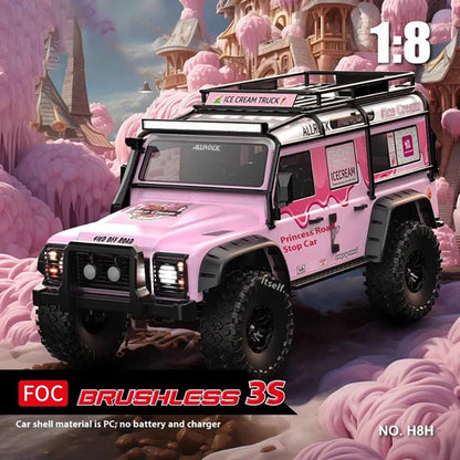 MJX H8H RC Car 1/8 4WD Brushless Simulation High-speed Off-road Differential Lock High And Low Range Remote Control Car Toy