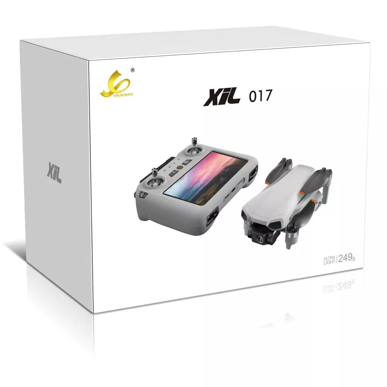 XIL 017 4K Drone 249g with Screen Remote Control 3-Axis Gimbal Anti-shake HD Aerial Photography GPS Quadcopter