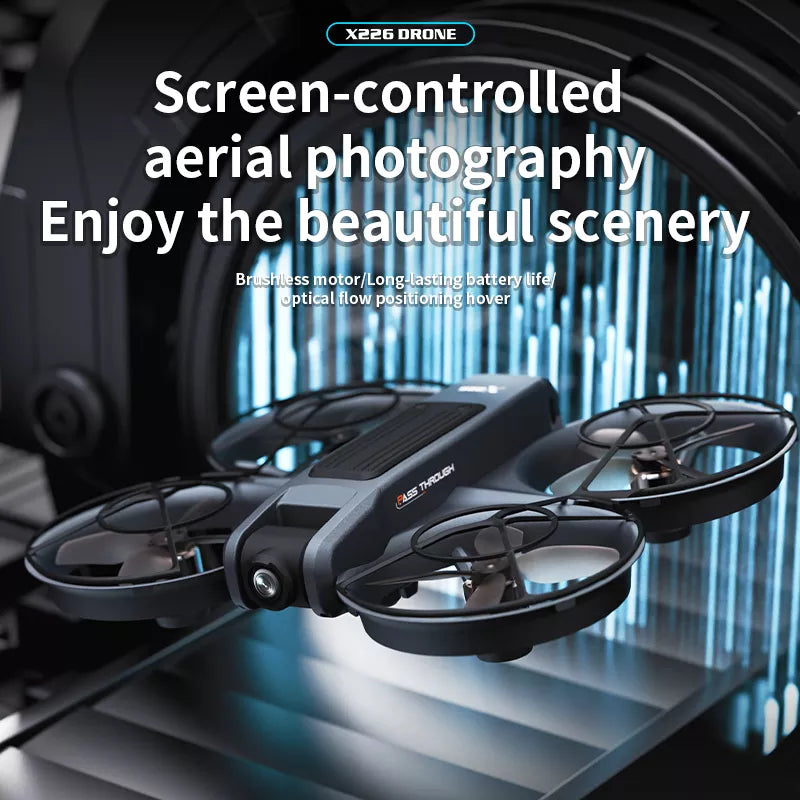 X226 VR Drone Screen Control HD Aerial Photography Dual-Camera Optical Flow Positioning Brushless Quadcopter