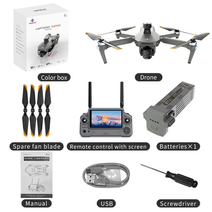 KF100 4K Drone 3-Axis Gimbal EIS Camera Large size Intelligent Obstacle Avoidance 10KM 5G GPS Quadcopter with Screen Remote control