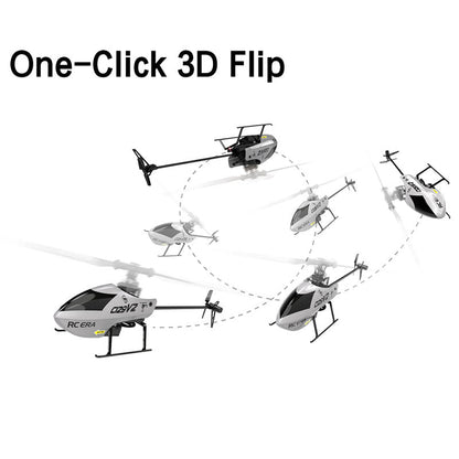 RCERA C129 V2 RC Helicopter 4CH Single Propeller 3D Tumbling 6 Axis Gyroscope RC Aircraft Toy
