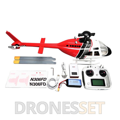 ROBAN Bell-206 450 Class RC Helicopter 2.4G 11CH GPS Stabilized Scale Flybarless PNP/RTF With X1 Flight Controller