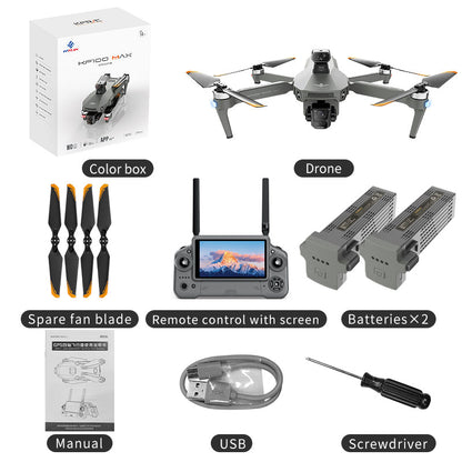 KF100 4K Drone 3-Axis Gimbal EIS Camera Large size Intelligent Obstacle Avoidance 10KM 5G GPS Quadcopter with Screen Remote control