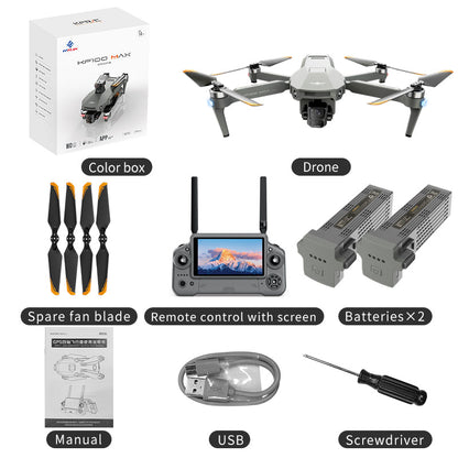 KF100 4K Drone 3-Axis Gimbal EIS Camera Large size Intelligent Obstacle Avoidance 10KM 5G GPS Quadcopter with Screen Remote control