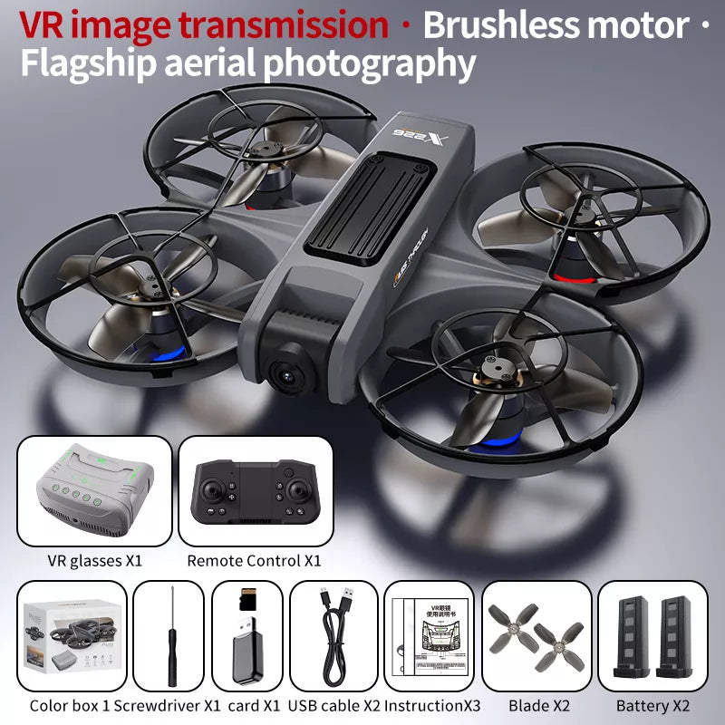 X226 VR Drone Screen Control HD Aerial Photography Dual-Camera Optical Flow Positioning Brushless Quadcopter