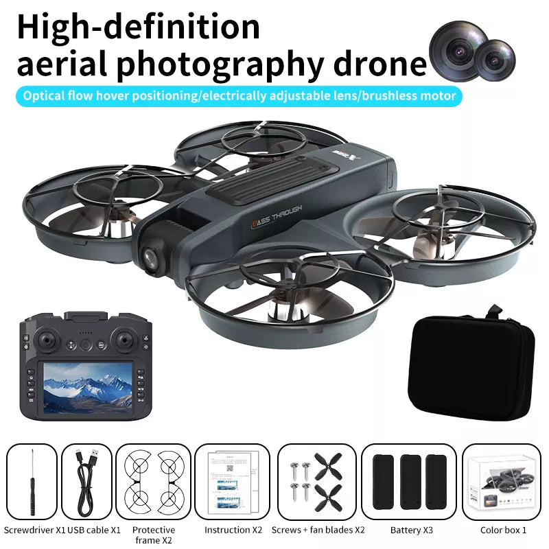 X226 VR Drone Screen Control HD Aerial Photography Dual-Camera Optical Flow Positioning Brushless Quadcopter