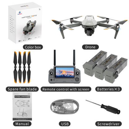 KF100 4K Drone 3-Axis Gimbal EIS Camera Large size Intelligent Obstacle Avoidance 10KM 5G GPS Quadcopter with Screen Remote control