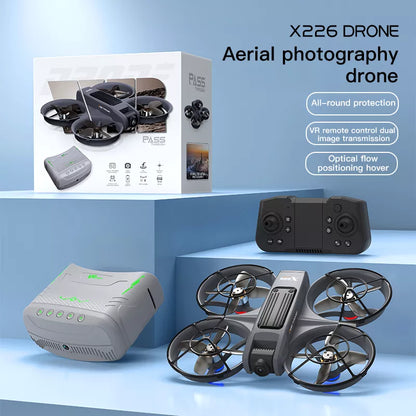 X226 VR Drone Screen Control HD Aerial Photography Dual-Camera Optical Flow Positioning Brushless Quadcopter