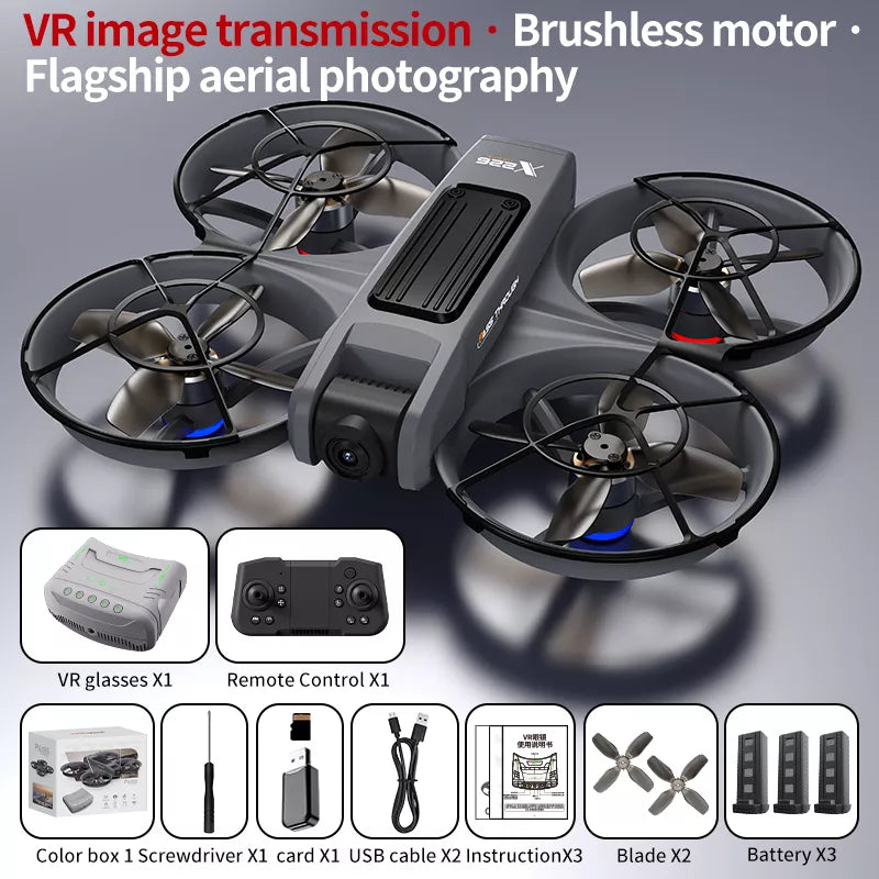 X226 VR Drone Screen Control HD Aerial Photography Dual-Camera Optical Flow Positioning Brushless Quadcopter