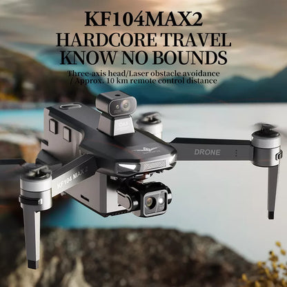 KF104 MAX2 NEW 8K Drone 3-Axis Gimbal EIS Camera Intelligent Obstacle Avoidance 5G GPS Quadcopter with Screen Remote control