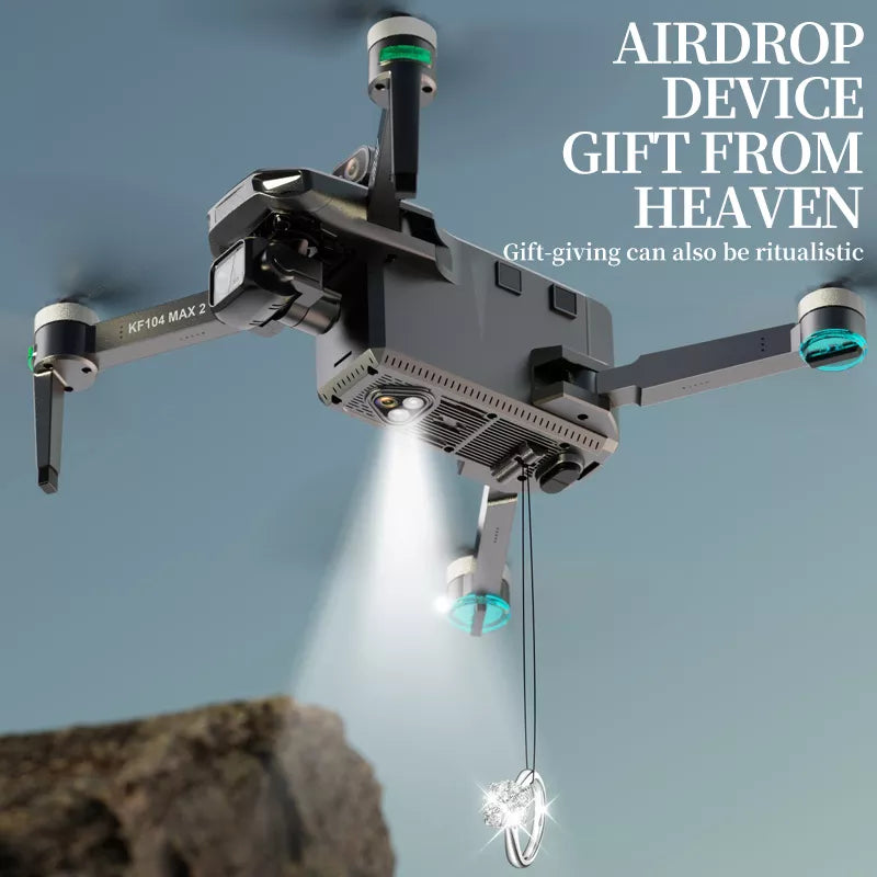 KF104 MAX2 NEW 8K Drone 3-Axis Gimbal EIS Camera Intelligent Obstacle Avoidance 5G GPS Quadcopter with Screen Remote control