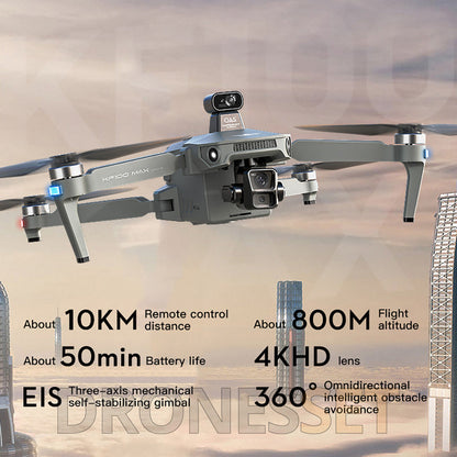 KF100 4K Drone 3-Axis Gimbal EIS Camera Large size Intelligent Obstacle Avoidance 10KM 5G GPS Quadcopter with Screen Remote control