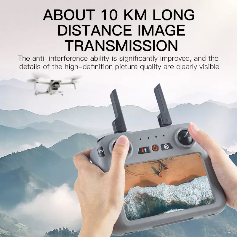 XIL 017 4K Drone 249g with Screen Remote Control 3-Axis Gimbal Anti-shake HD Aerial Photography GPS Quadcopter