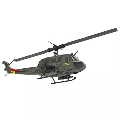 RCERA C032 UH-1 Huey RC Helicopter 1/48 6CH 6-axis Gyro Barometer Altitude Determination Optical Flow Positioning TOF Laser Radar Aerobatic Helicopter