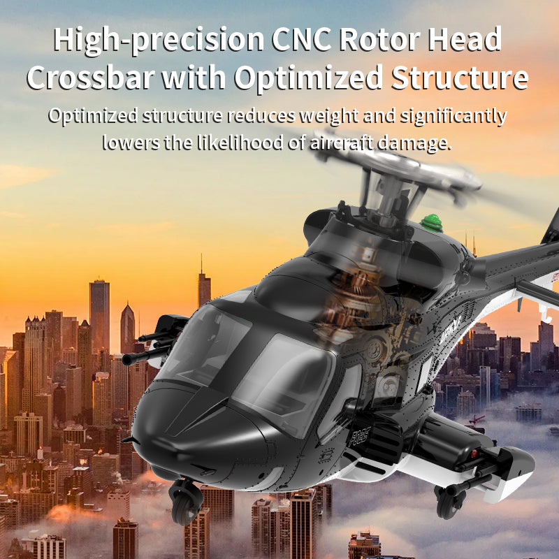 YUXIANG F02S Airwolf RC Helicopter 9CH 6G GPS Optical Flow Localization Altitude Hold Dual Brushless 1:34 Flybarless Helicopter