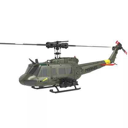 RCERA C032 UH-1 Huey RC Helicopter 1/48 6CH 6-axis Gyro Barometer Altitude Determination Optical Flow Positioning TOF Laser Radar Aerobatic Helicopter