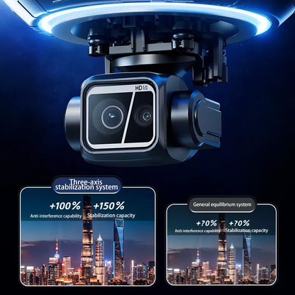 SMRC S840 PRO 8K Drone Titanium Gray 3-Axis Gimbal EIS Camera Intelligent Obstacle Avoidance 5G GPS Quadcopter with Screen Remote Control